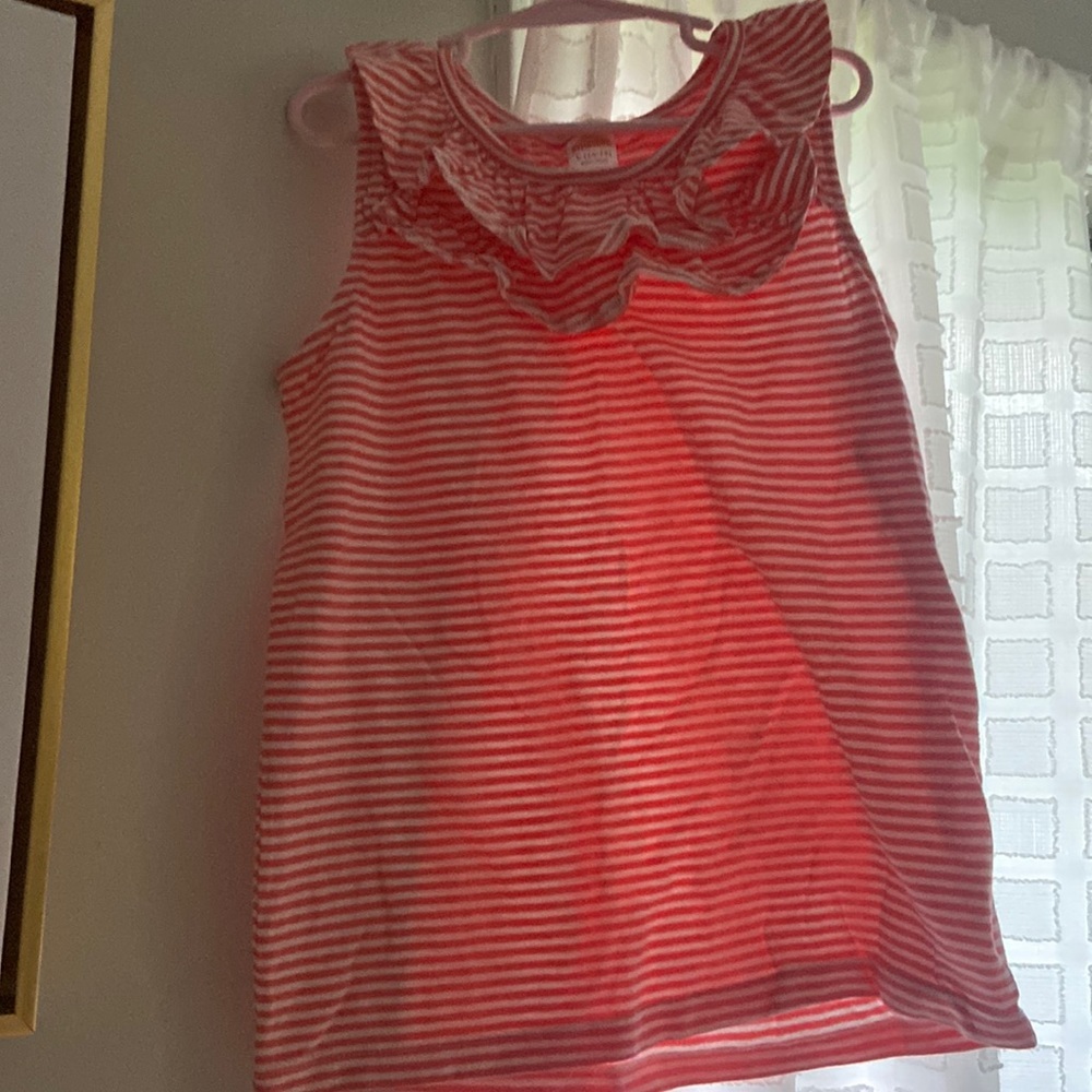 GIRLS TANK TOP WITH LITTLE RUFFLE!
